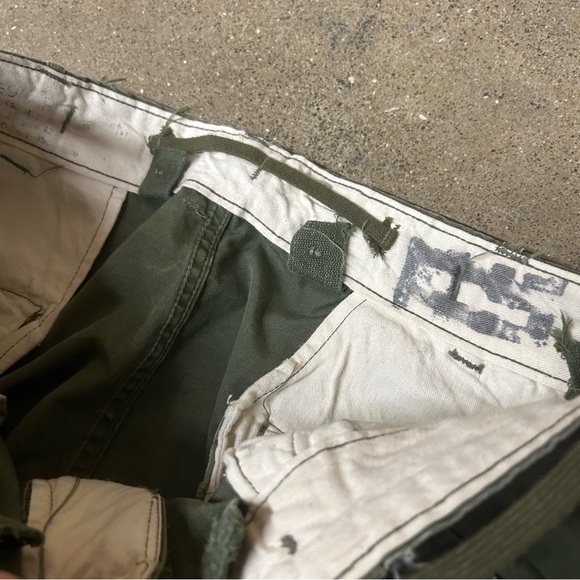 Vintage M-1951 Field Pants Mens 32x32 Green Cargo Utility 50s Shell Trousers WW2 - Picture 4 of 11